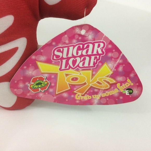 Kellytoy Sugar Loaf Day of the Dead Skeleton Plush Red Halloween Stuffed 12'' - Picture 5 of 12